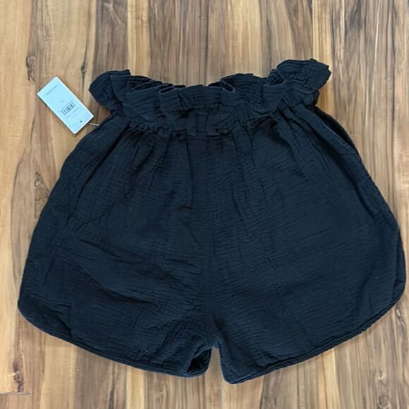 NEW Splendid Black Waist Ruffle Shorts - Picture 6 of 7